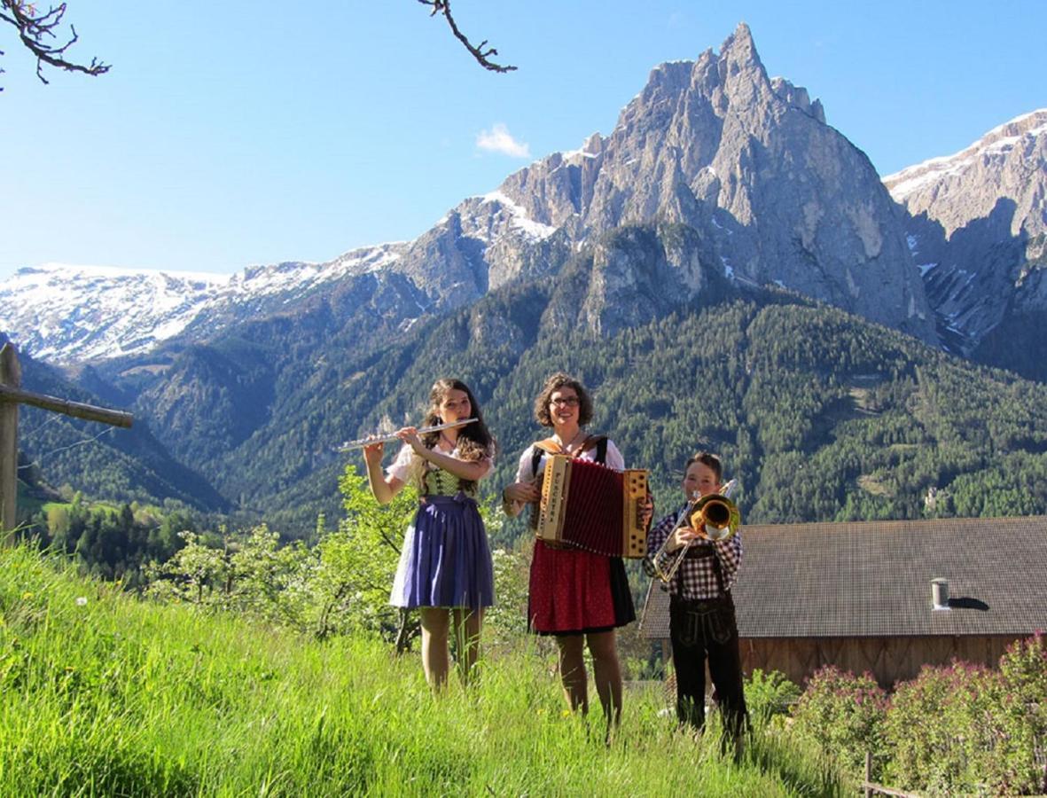Schildberghof Panorama Lägenhet Seis am Schlern Exteriör bild