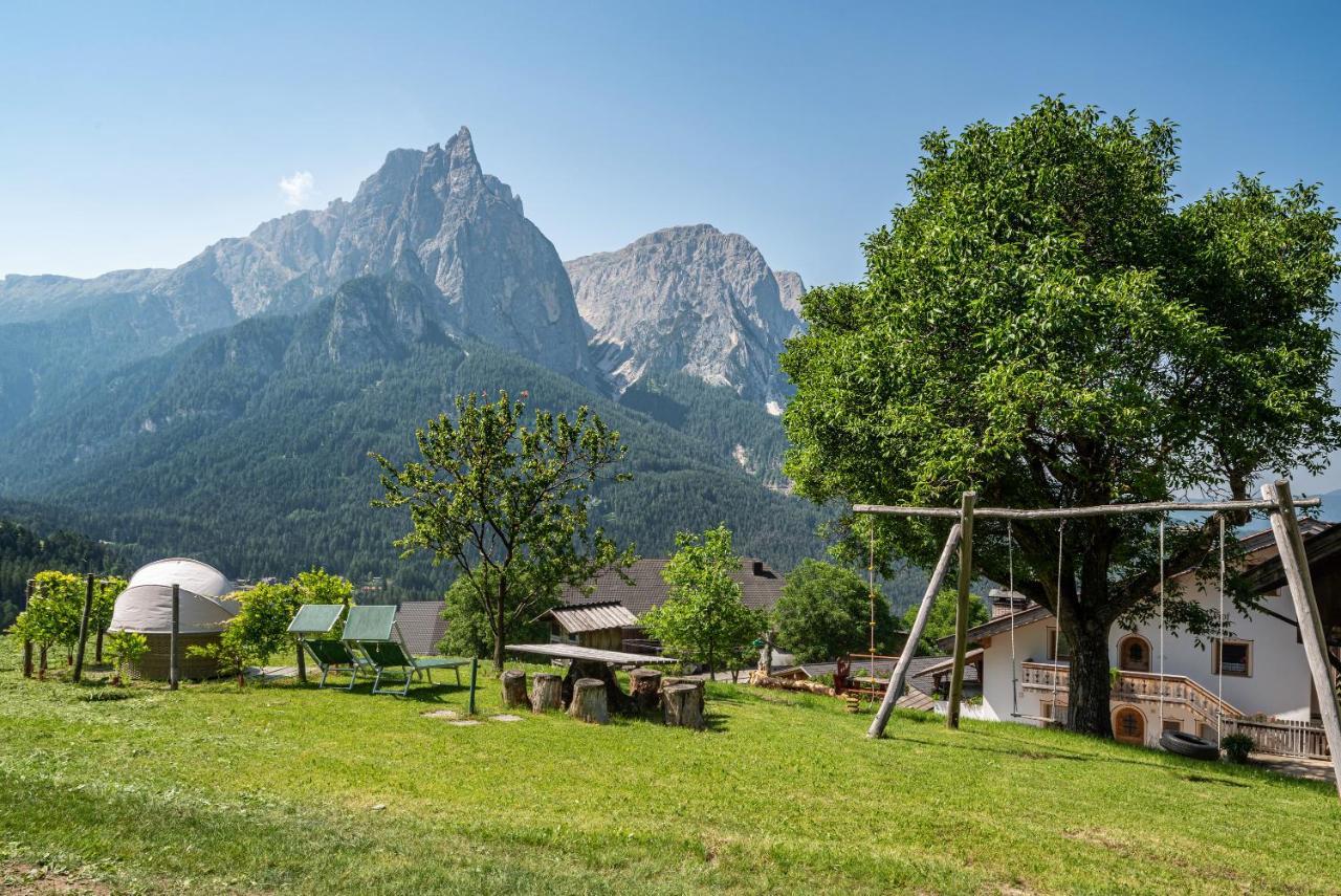 Schildberghof Panorama Lägenhet Seis am Schlern Exteriör bild